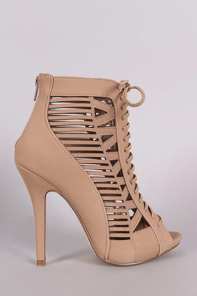 Charissa - Peep Toe Ankle Bootie