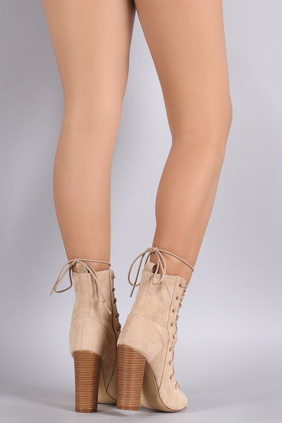 Lori - Open Toe Ankle Booties
