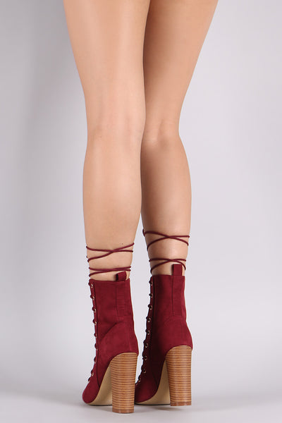 Lori - Open Toe Ankle Booties