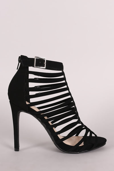 Breon - Strappy Buckled Stiletto Heel