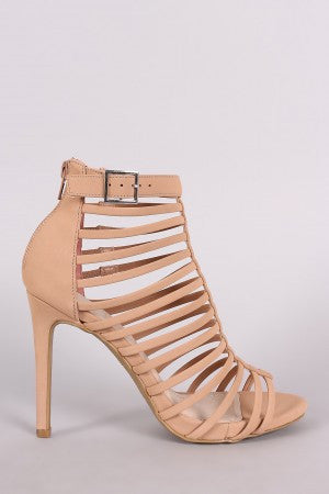 Breon - Strappy Buckled Stiletto Heel