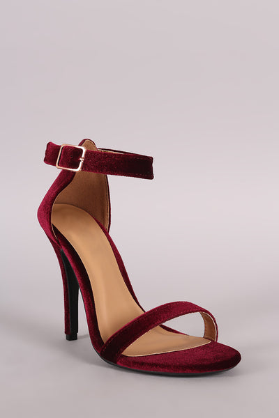 Sola -  Open Toe Ankle Strap Heel