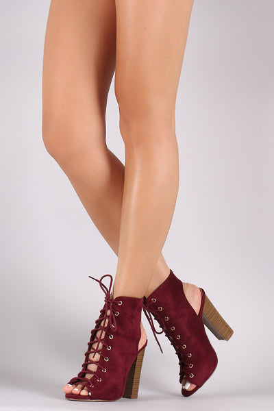 Sidney - Lace Up Heels