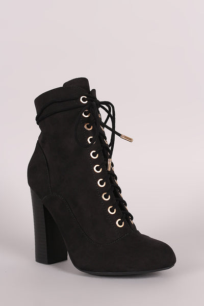 Bam-  Chunky Heeled Ankle Boots