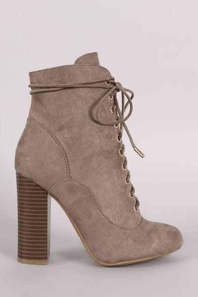 Bam-  Chunky Heeled Ankle Boots