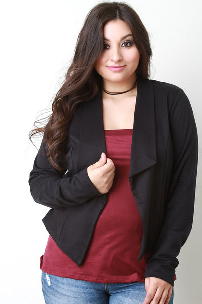 Flap Collar Blazer Jacket